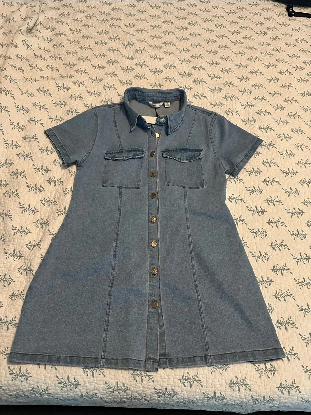 Structured super cute & stretchy denim dress